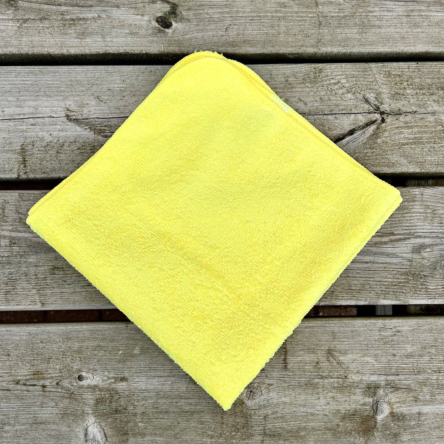 yellow microfibre cloth