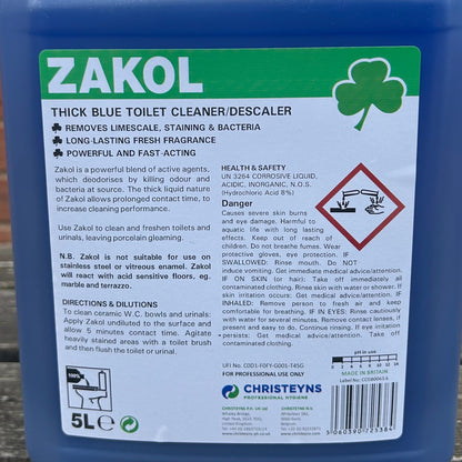 Zakol Toilet Cleaner and Descaler 5ltr - Cleaning Products UK