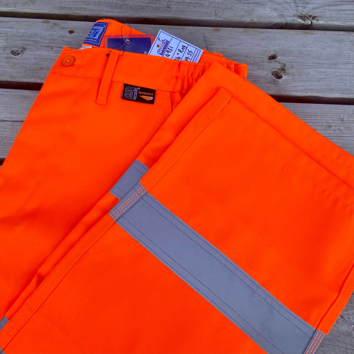 34-38" Orange Hivis Trousers