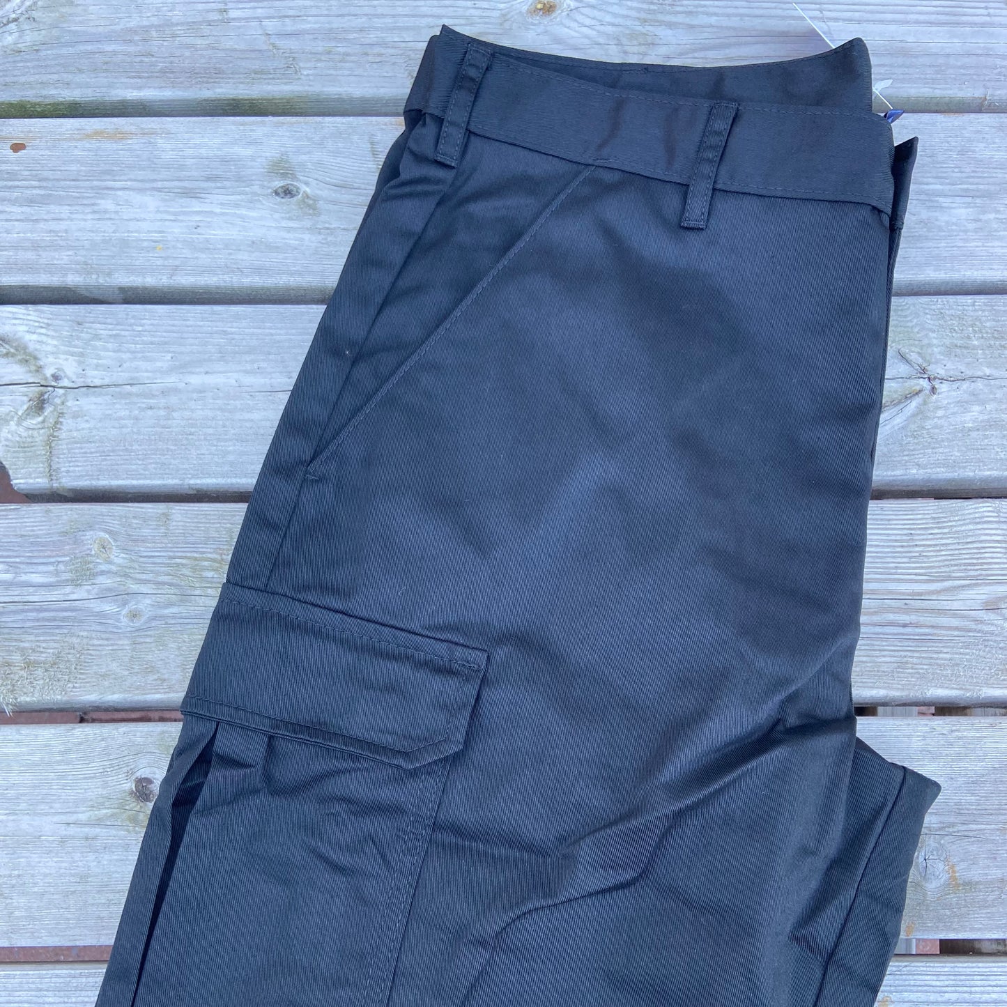 34" Regular Black Combat Trousers