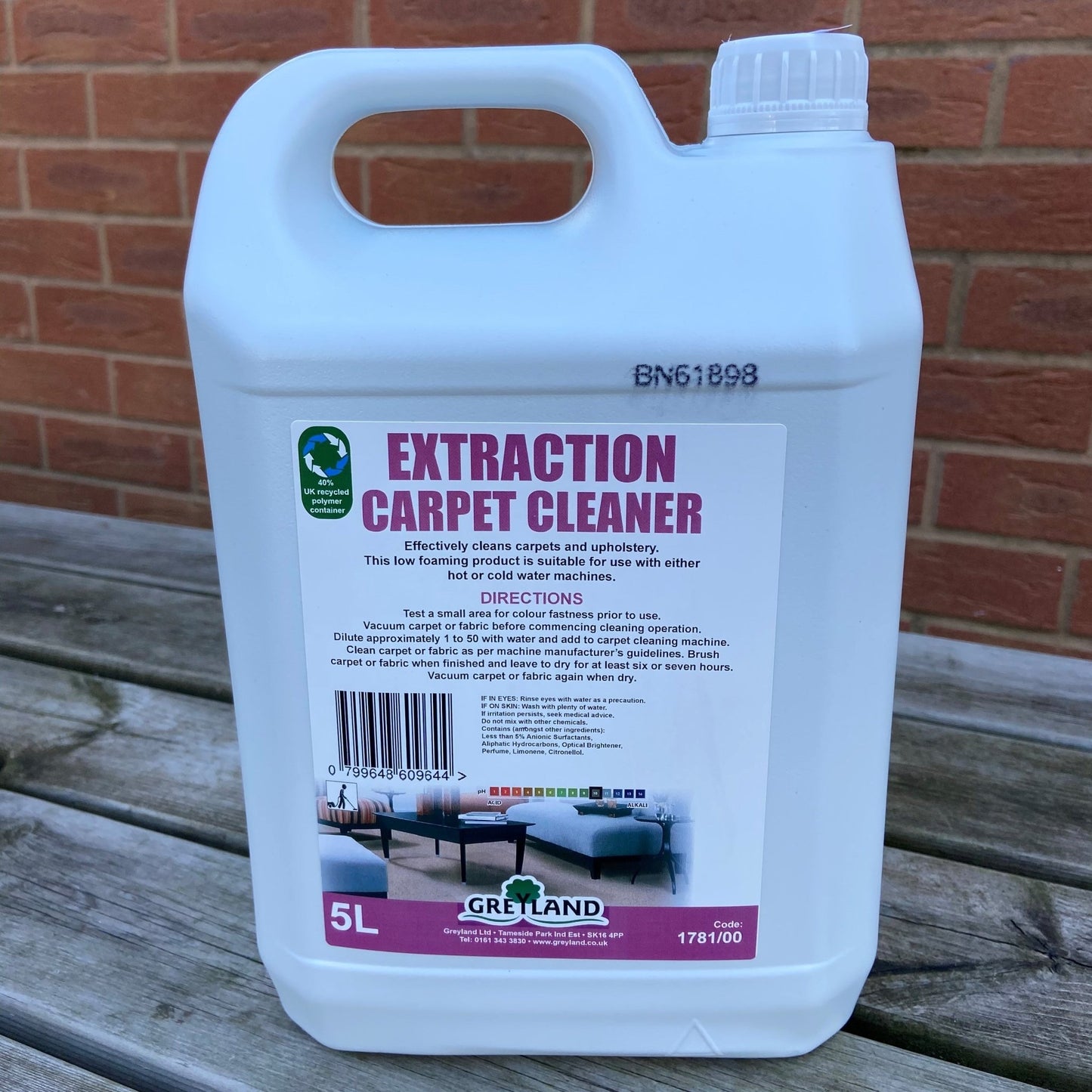 Extraction Carpet Cleaner 5ltr - Cleaning Products UK