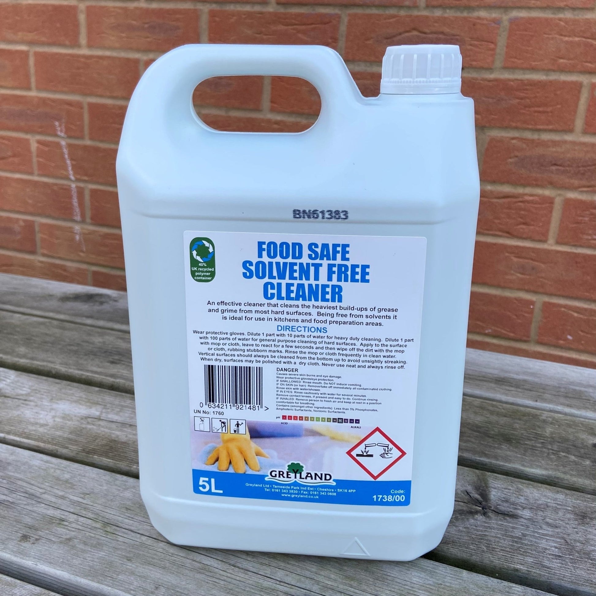 Food Safe Solvent Free Cleaner 5ltr - Cleaning Products UK